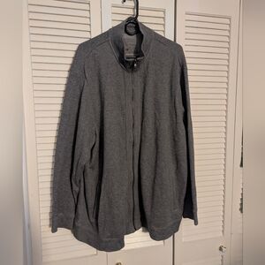 Calvin Klein Grey Full Zip-Up Track Jacket